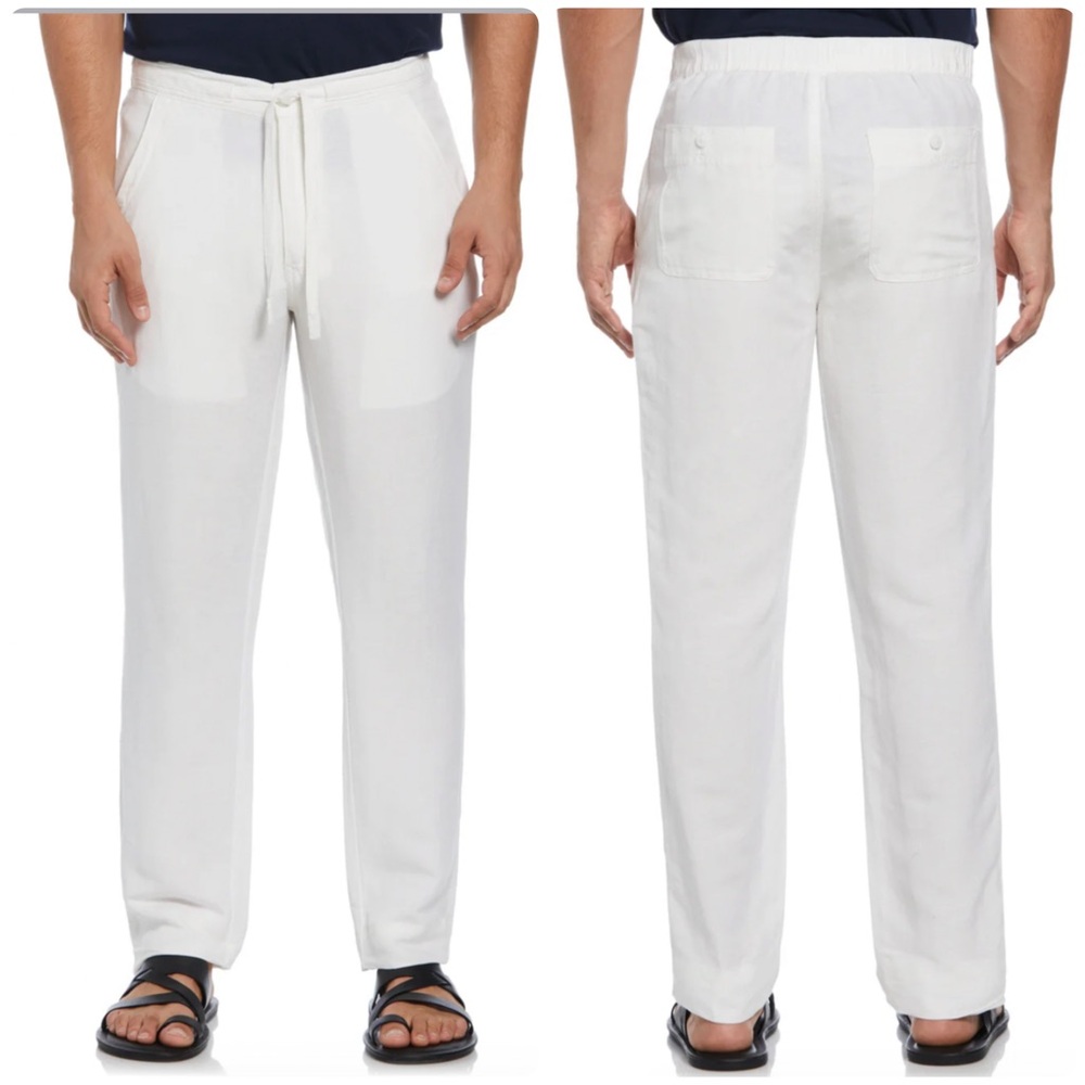 Cubavera Linen Blend Drawstring Pants 42x28